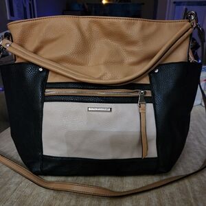 Black and Tan Dana Buchman Shoulder Bag